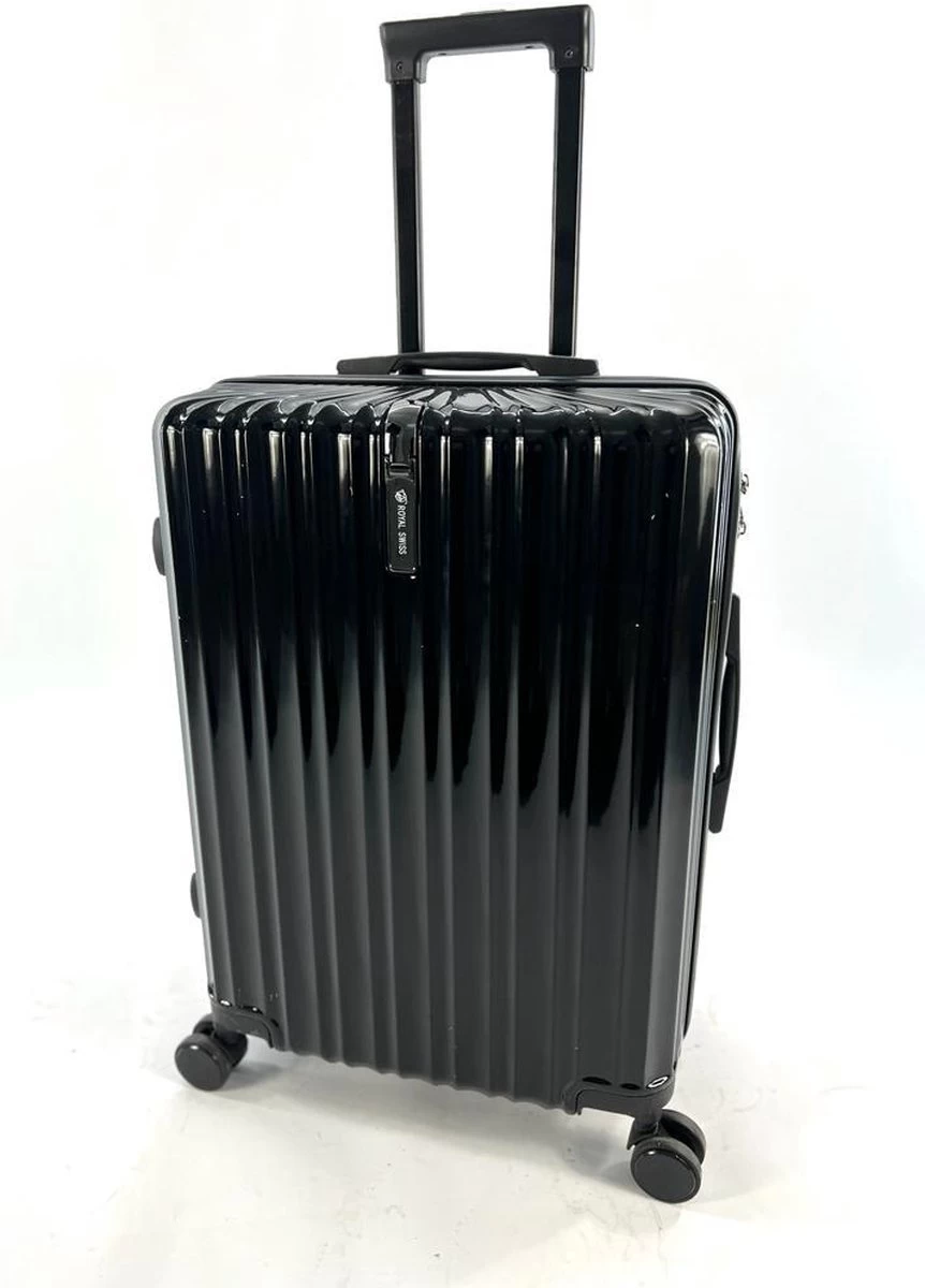 AATravel M Reiskoffer - Trolley ABS - Met Dubbele Wielen - 63 Cm - 66 Liter - Zwart 1 AATravel M Reiskoffer - Trolley ABS - Met Dubbele Wielen - 63 Cm - 66 Liter - Zwart