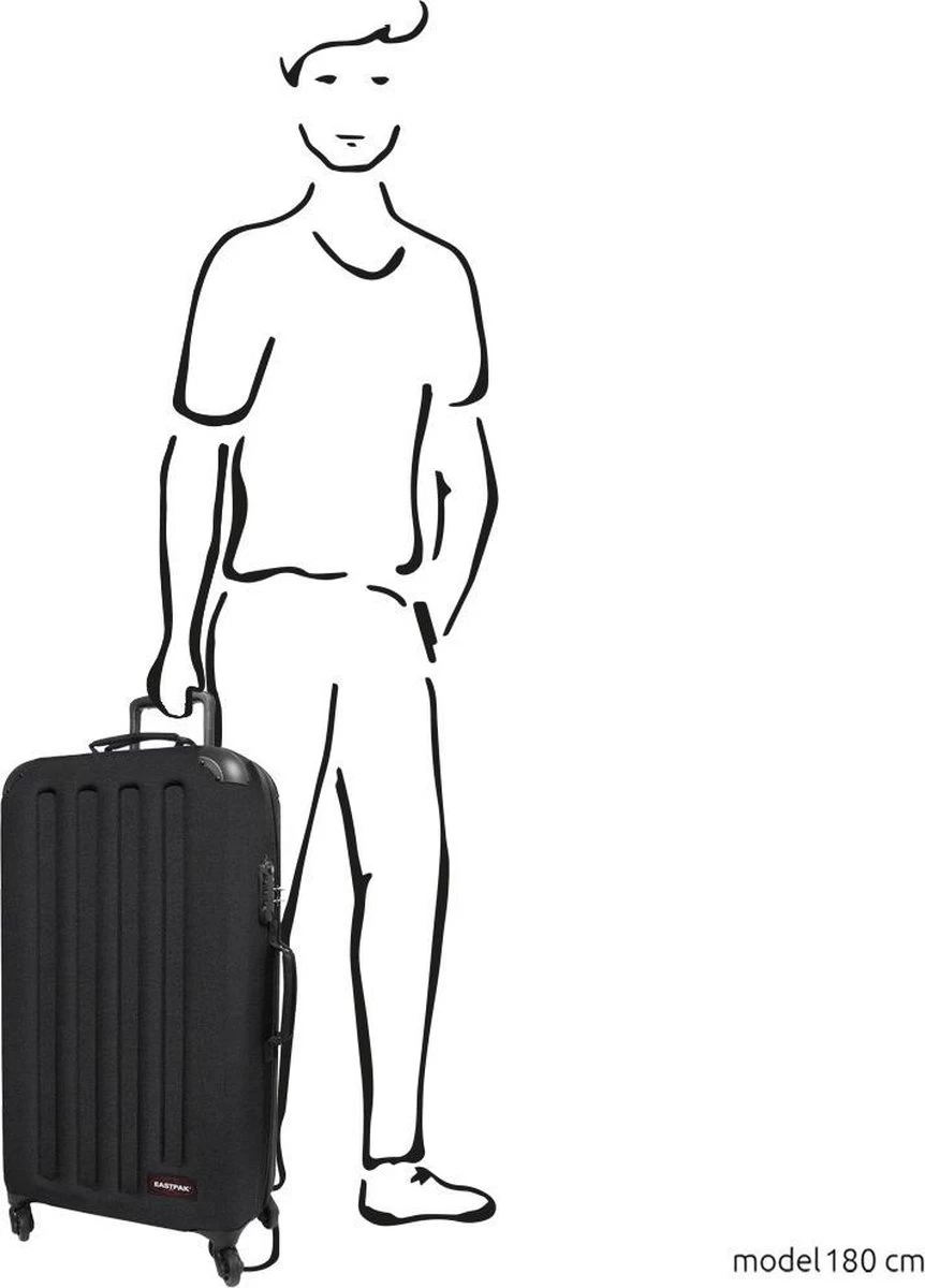 Eastpak TRANZSHELL L Reiskoffer (77 X 43 X 26.5 Cm) - Black 14 Eastpak TRANZSHELL L Reiskoffer (77 X 43 X 26.5 Cm) - Black - Afbeelding 14