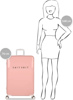 SUITSUIT - Fabulous Fifties - Papaya Peach - Reiskoffer (76 Cm) -Reisopslagwinkel 875x1200