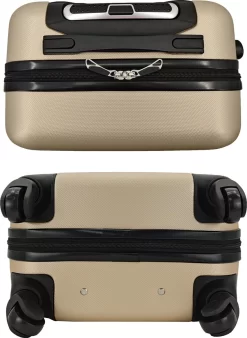 SB Travelbags Bagage Koffer 65cm 4 Wielen Trolley - Champagne -Reisopslagwinkel 877x1200 6
