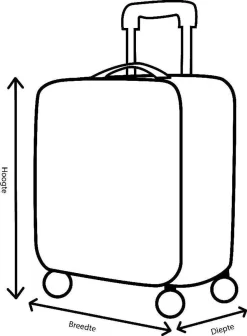 Decent Tranporto-One Handbagage Koffer 55 Cm - Zalmroze 32 Decent Tranporto-One Handbagage Koffer 55 Cm - Zalmroze -Reisopslagwinkel 881x1200