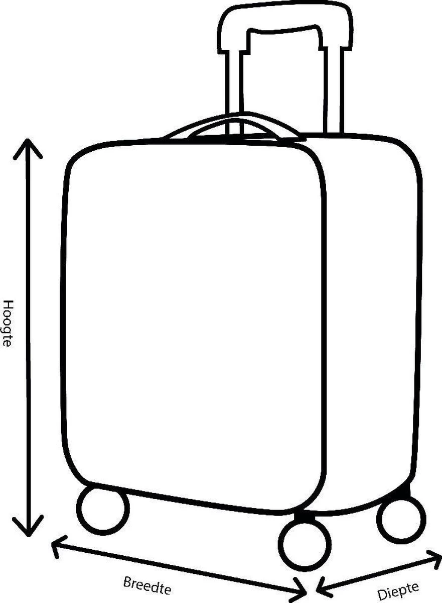 Decent Tranporto-One Handbagage Koffer 55 Cm - Zalmroze 13 Decent Tranporto-One Handbagage Koffer 55 Cm - Zalmroze - Afbeelding 13