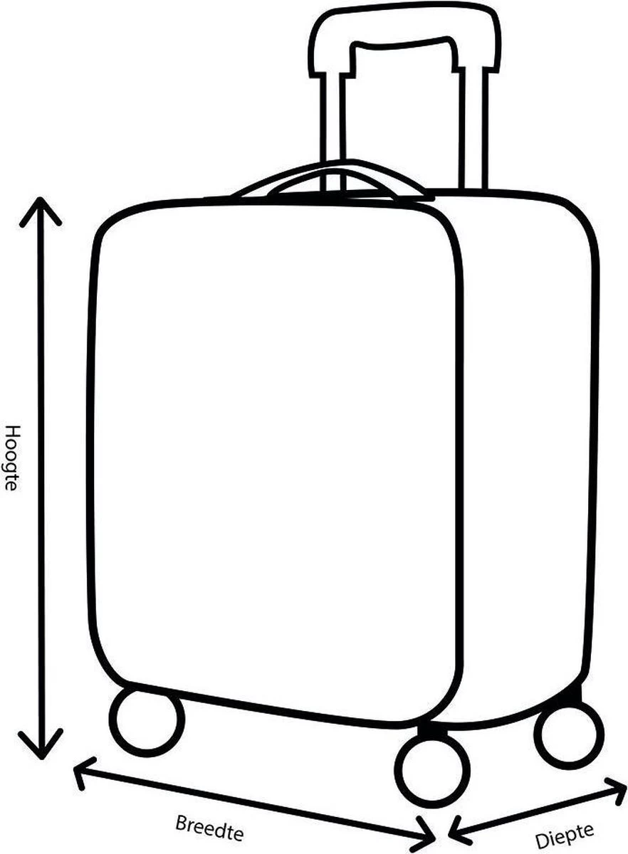 Decent Transit Medium Koffer - 70 Cm - Donkerblauw 18 Decent Transit Medium Koffer - 70 Cm - Donkerblauw - Afbeelding 18