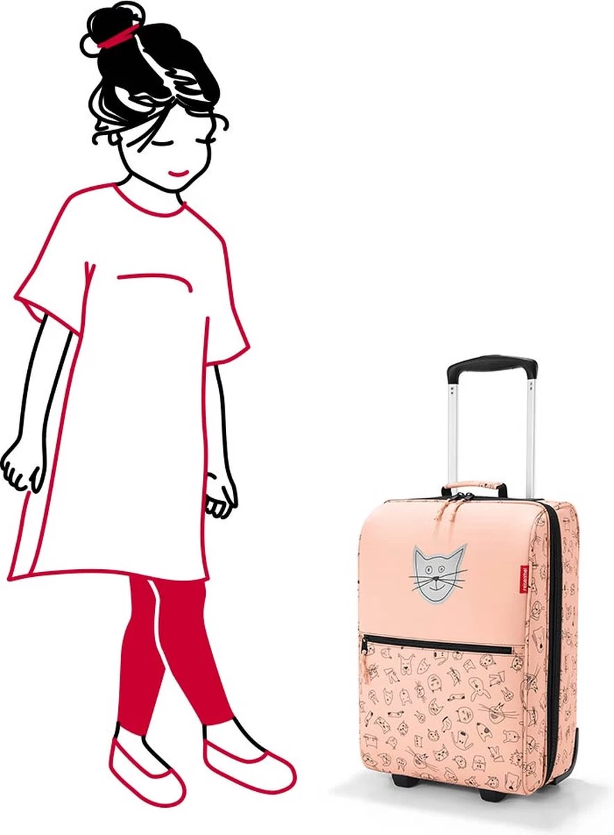 Reisenthel Trolley XS Kids Reiskoffer Kind - Maat XS - 12L - Cats&Dogs Rose Roze 5 Reisenthel Trolley XS Kids Reiskoffer Kind - Maat XS - 12L - Cats&Dogs Rose Roze - Afbeelding 5
