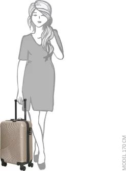 Enrico Benetti Louisville 39040 Handbagage Koffer 52 Cm - Champagne -Reisopslagwinkel 884x1200