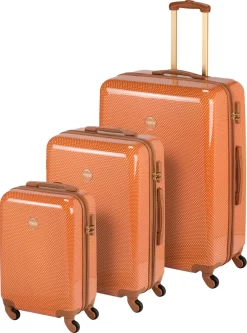 Princess Traveller Trendy Dots - Reiskoffer - Terra - M - 66cm -Reisopslagwinkel 891x1200 3