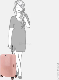 Decent Handbagage Koffer Axiss-Fix 55 - Roze -Reisopslagwinkel 893x1200