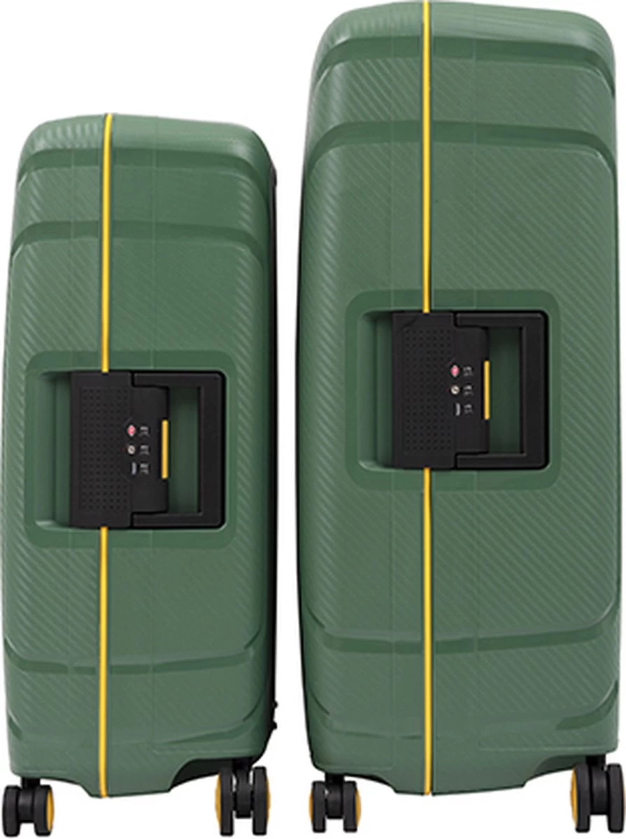 CarryOn Steward Kofferset - 2-delige TSA Trolleyset Met Kliksloten - Dubbele Wielen - Groen 3 CarryOn Steward Kofferset - 2-delige TSA Trolleyset Met Kliksloten - Dubbele Wielen - Groen - Afbeelding 3