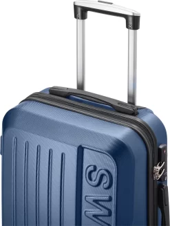 Swiss - Lausanne - Handbagage Koffer - 4 Wielen - TSA-Cijferslot - Blauw -Reisopslagwinkel 906x1200 1