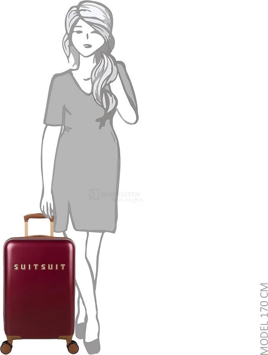 SUITSUIT - Fab Seventies Classic - Biking Red - Handbagage (55 Cm) 14 SUITSUIT - Fab Seventies Classic - Biking Red - Handbagage (55 Cm) - Afbeelding 14