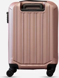 ©TROLLEYZ - Bali No.22 - Trolley 55cm Met TSA Slot - Dubbele Wielen - 360° Spinners - 100% ABS - Handbagage Koffer In Cosmopolitan Pink -Reisopslagwinkel 914x1200