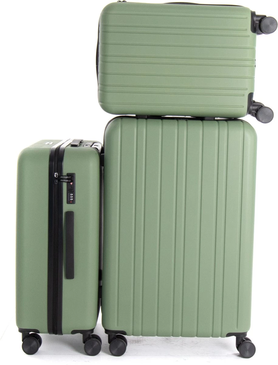 AttitudeZ Azur Handbagage Olijfgroen 55cm - TSA-slot 6 AttitudeZ Azur Handbagage Olijfgroen 55cm - TSA-slot - Afbeelding 6