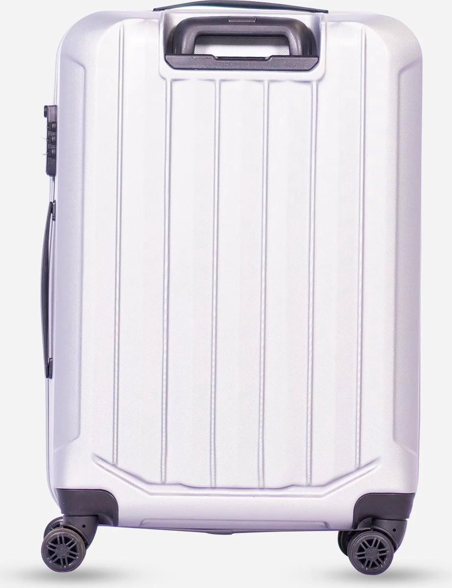 ©TROLLEYZ - Bali No.22 - Reiskoffer 69cm Met TSA Slot - Dubbele Wielen - 360° Spinners - 100% ABS - Reiskoffer In Metallic Grey 3 ©TROLLEYZ - Bali No.22 - Reiskoffer 69cm Met TSA Slot - Dubbele Wielen - 360° Spinners - 100% ABS - Reiskoffer In Metallic Grey - Afbeelding 3