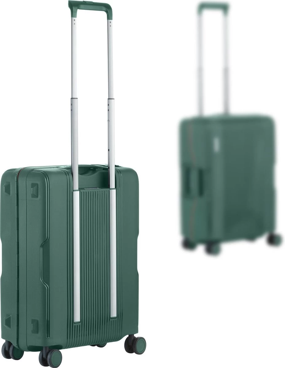 CarryOn Protector Luxe Handbagage Koffer - Trolley 55cm Met TSA-slot En Clipsluiting - Groen 3 CarryOn Protector Luxe Handbagage Koffer - Trolley 55cm Met TSA-slot En Clipsluiting - Groen - Afbeelding 3