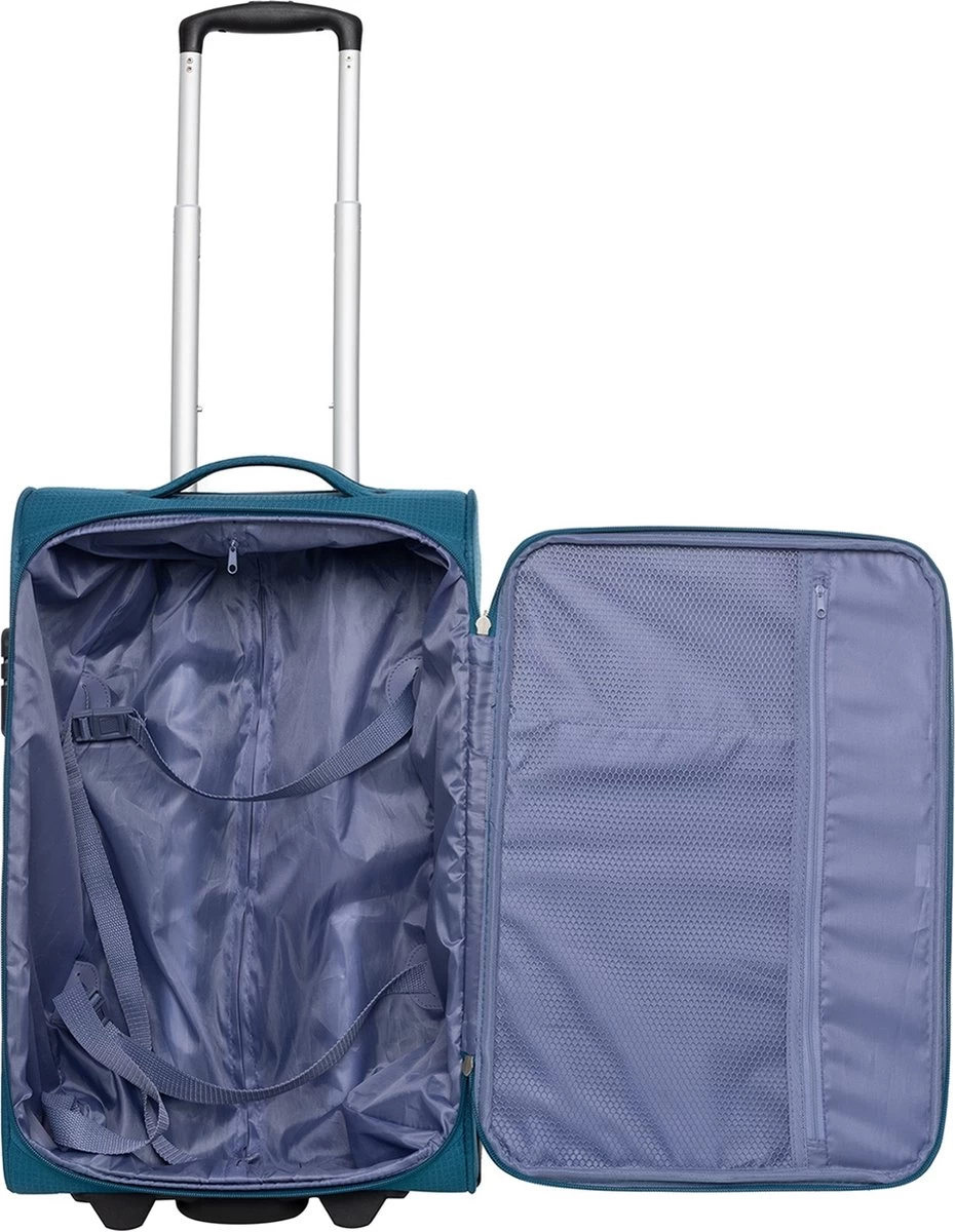 Travelbags Handbagage Zachte Koffer / Trolley / Reiskoffer - The Base - 55 Cm - Groen 8 Travelbags Handbagage Zachte Koffer / Trolley / Reiskoffer - The Base - 55 Cm - Groen - Afbeelding 8