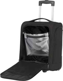 Travelite Handbagage Zachte Koffer / Trolley / Reiskoffer - Cabin - 43 Cm - Zwart -Reisopslagwinkel 937x1200