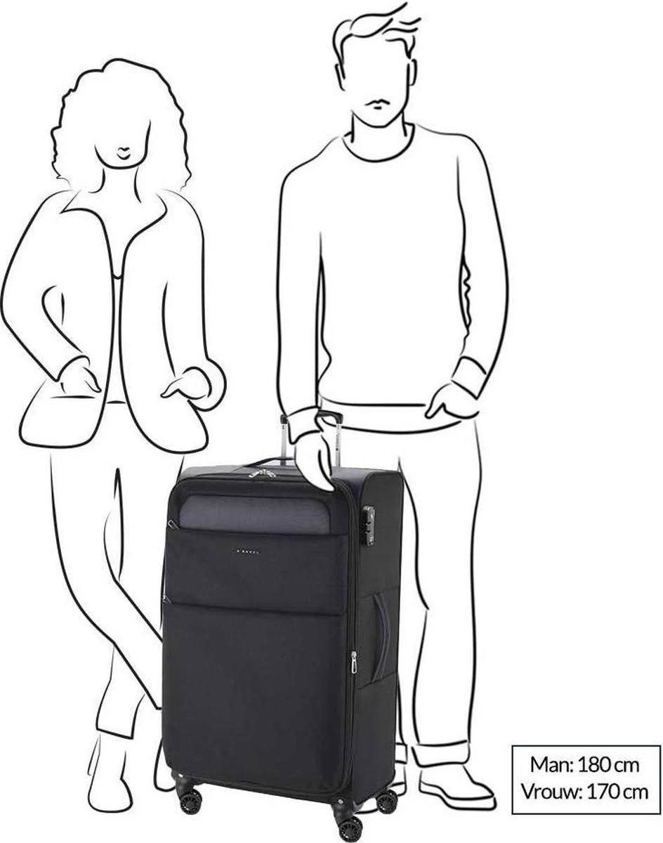 Gabol Cloud Large Trolley 79 Turquoise 3 Gabol Cloud Large Trolley 79 Turquoise - Afbeelding 3