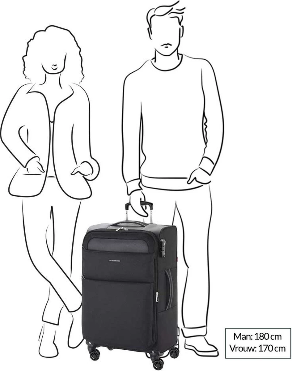 Gabol Cloud Medium Trolley 69 Blue 14 Gabol Cloud Medium Trolley 69 Blue - Afbeelding 14