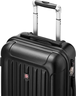 Swiss Alps - Handbagage Koffer - 55x35x22 Cm - 4 Wielen - Zwart -Reisopslagwinkel 954x1200 3