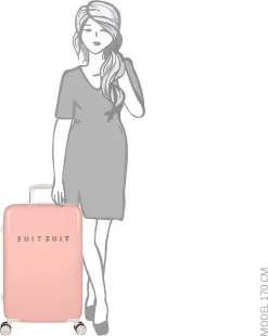 SUITSUIT - Fabulous Fifties - Papaya Peach - Reiskoffer (66 Cm) -Reisopslagwinkel 955x1200 3