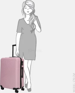 Enrico Benetti Koffer / Trolley / Reiskoffer - 65 X 41 X 25 Cm - 68 Liter - ABS - Maat M - Louisville - Roze -Reisopslagwinkel 965x1200