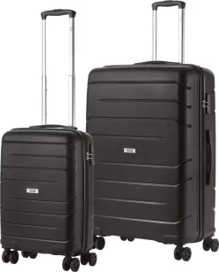 TravelZ Big Bars Kofferset - Trolleyset TSA 2-delig - Handbagage En Groot - Zwart 13 TravelZ Big Bars Kofferset - Trolleyset TSA 2-delig - Handbagage En Groot - Zwart -Reisopslagwinkel 967x1200 1