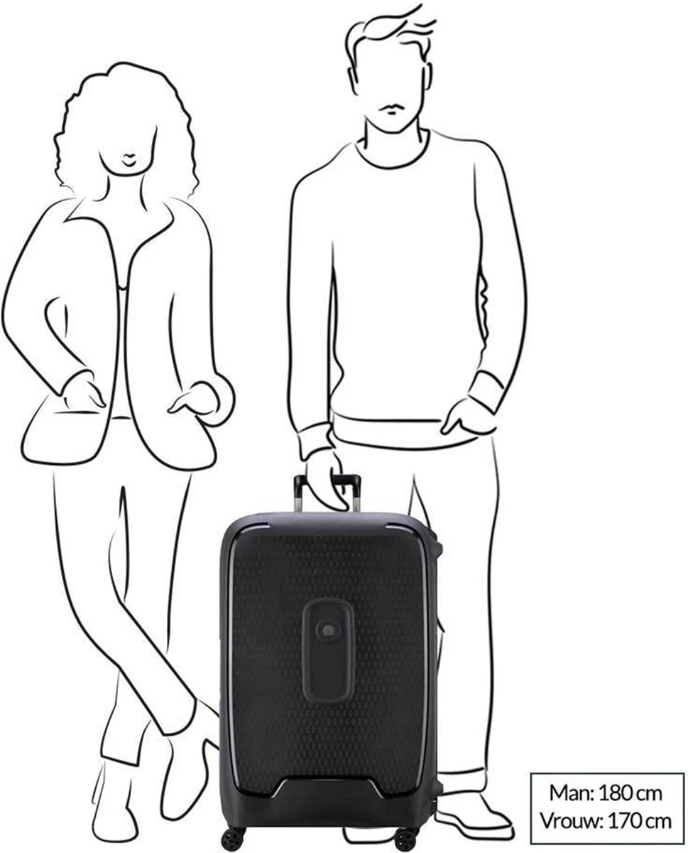 Delsey Moncey Trolley Case - 76 Cm - Blue 2 Delsey Moncey Trolley Case - 76 Cm - Blue - Afbeelding 2