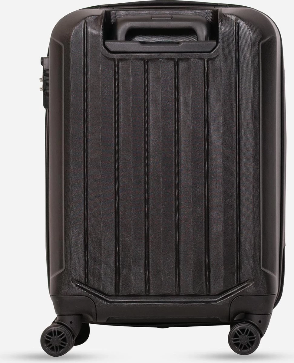 ©TROLLEYZ - Bali No.22 - Trolley - 55cm Met TSA Slot - Dubbele Wielen - 360° Spinners - 100% ABS - Handbagage Koffer In Night Black 3 ©TROLLEYZ - Bali No.22 - Trolley - 55cm Met TSA Slot - Dubbele Wielen - 360° Spinners - 100% ABS - Handbagage Koffer In Night Black - Afbeelding 3