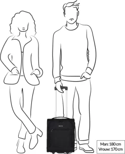 Travelite Handbagage Zachte Koffer / Trolley / Reiskoffer - Cabin - 43 Cm - Zwart -Reisopslagwinkel 973x1200 1