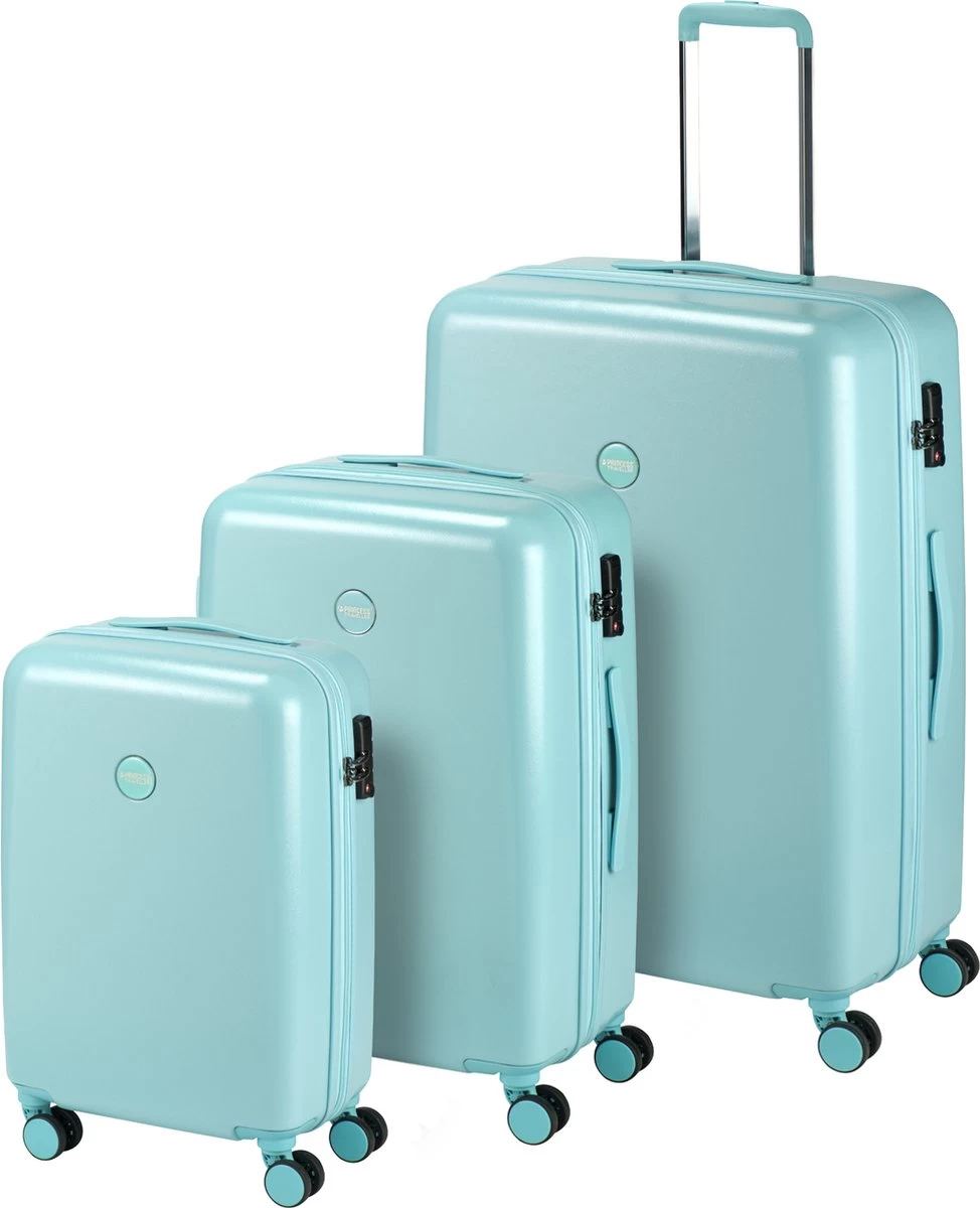 Princess Traveller Harlem - Reiskoffer - Blauw - M - 66cm 8 Princess Traveller Harlem - Reiskoffer - Blauw - M - 66cm - Afbeelding 8
