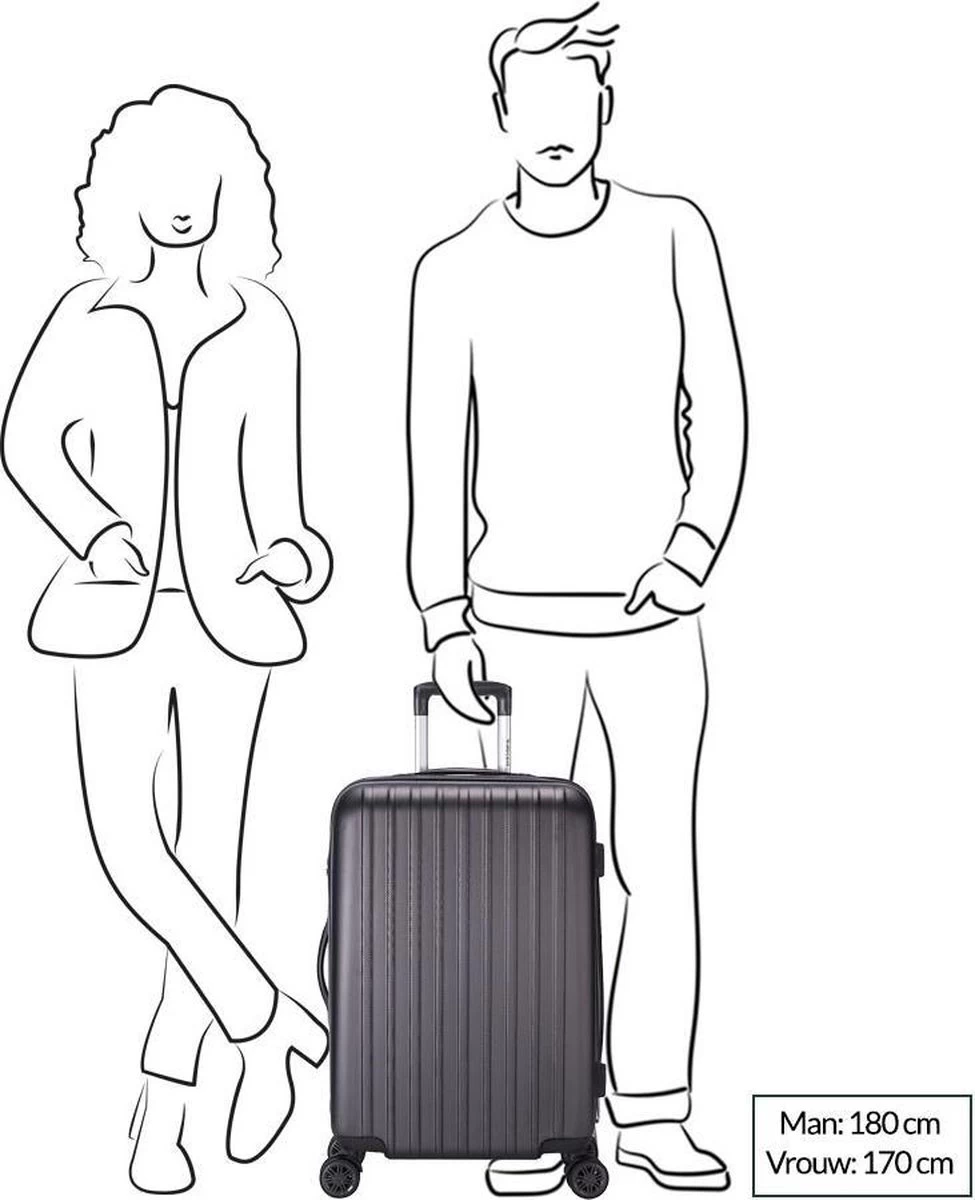 Decent Tranporto-One Medium Koffer - 66 Cm - TSA Slot - Anthracite 16 Decent Tranporto-One Medium Koffer - 66 Cm - TSA Slot - Anthracite - Afbeelding 16