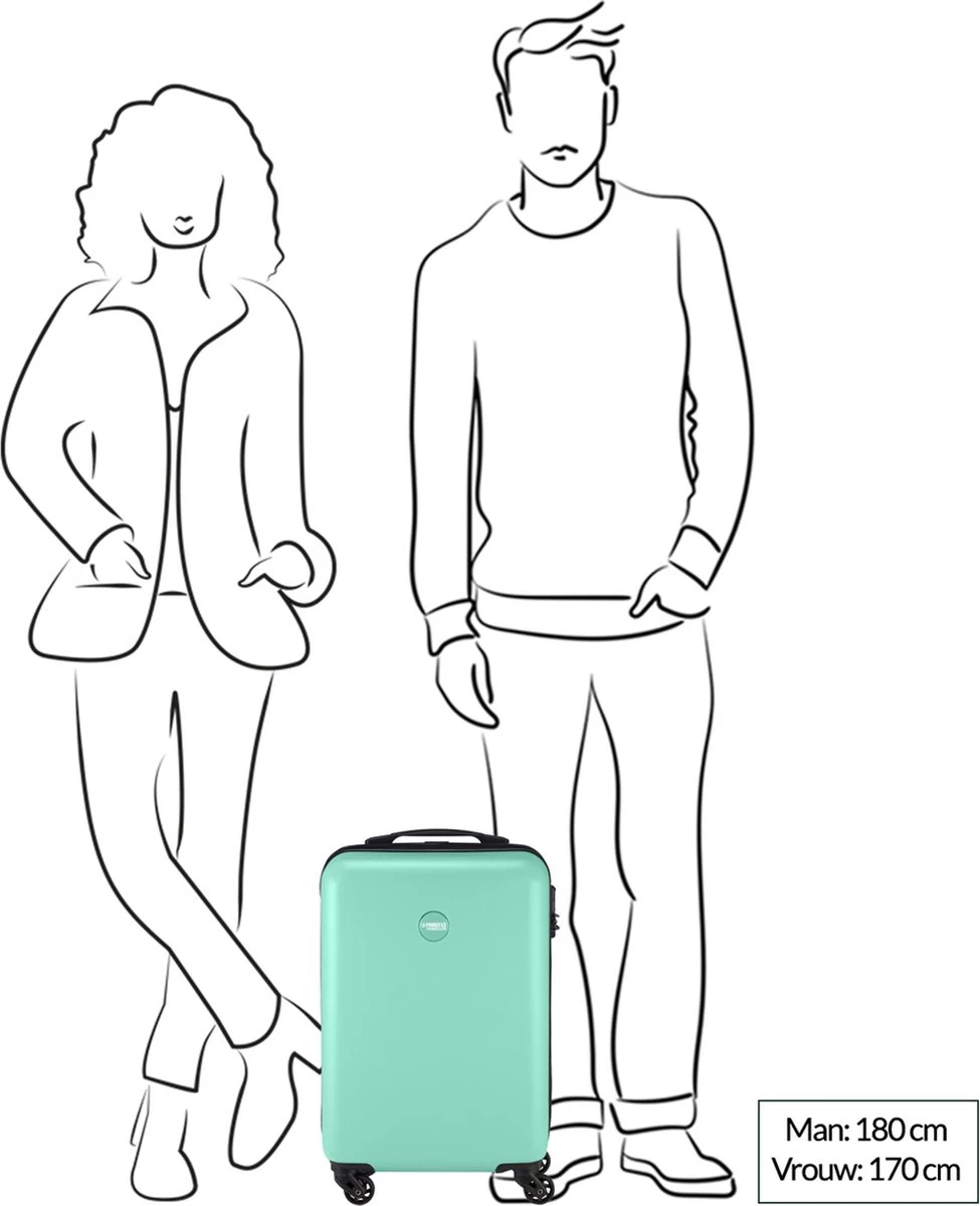 Princess Traveller PT01 - Handbagagekoffer - Pearl White - S - 55cm 7 Princess Traveller PT01 - Handbagagekoffer - Pearl White - S - 55cm - Afbeelding 7