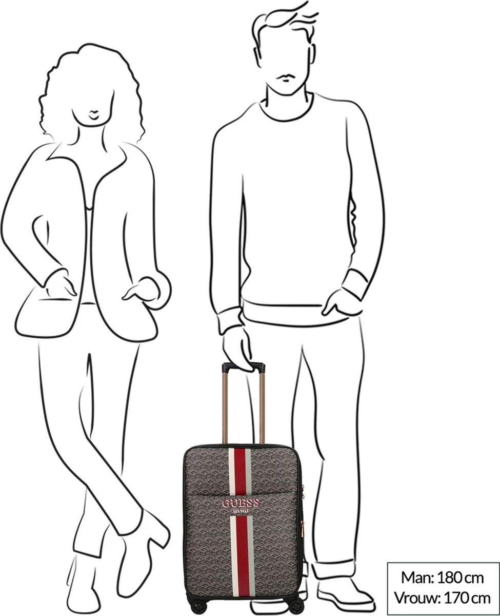 Guess Zachte Koffer / Trolley / Reiskoffer - Vikky - 57 Cm (medium) - Multicolor 6 Guess Zachte Koffer / Trolley / Reiskoffer - Vikky - 57 Cm (medium) - Multicolor - Afbeelding 6