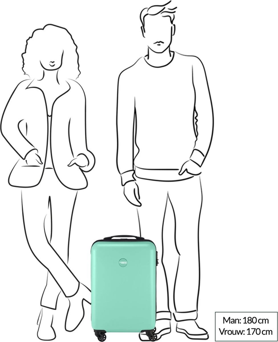 Princess Traveller PT01 - Handbagagekoffer - Peony Pink - S - 55cm 8 Princess Traveller PT01 - Handbagagekoffer - Peony Pink - S - 55cm - Afbeelding 8