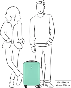 Princess Traveller PT01 - Handbagagekoffer - Pacific Mint - S - 55cm -Reisopslagwinkel 975x1200 8