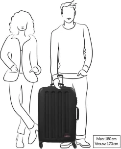 Eastpak TRANZSHELL M Reiskoffer (67 X 42 X 4 Cm) - Black -Reisopslagwinkel 976x1200 1