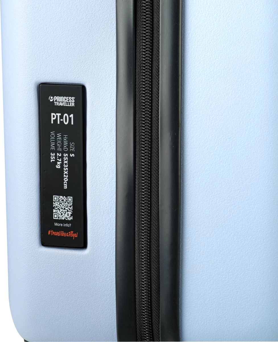 Princess Traveller PT01 - Reiskoffer - Poolhouse Blue - M - 67cm 5 Princess Traveller PT01 - Reiskoffer - Poolhouse Blue - M - 67cm - Afbeelding 5