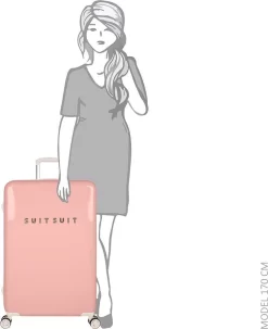 SUITSUIT - Fabulous Fifties - Papaya Peach - Reiskoffer (76 Cm) -Reisopslagwinkel 979x1200