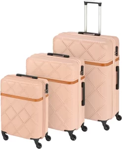 Princess Traveller Whistler - Reiskoffer - Roze - Medium - 66cm -Reisopslagwinkel 980x1200 3