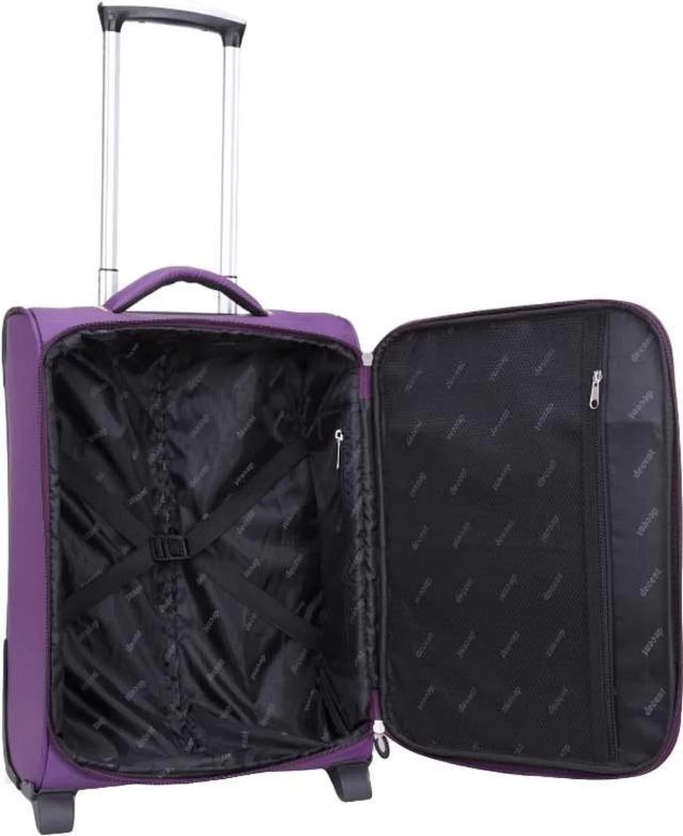 Decent Handbagage Koffer Super-Light 50 - Paars 10 Decent Handbagage Koffer Super-Light 50 - Paars - Afbeelding 10