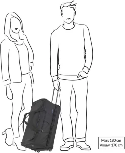 Travelite Basics Wheeled Duffle 55cm Expandable Navy/Orange -Reisopslagwinkel 986x1200 2