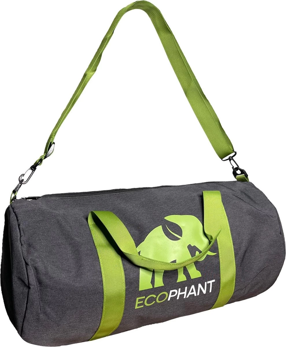 Ecophant Ronde Polyester Sporttas En Weekendtas 32 Liter - Grijs 2 Ecophant Ronde Polyester Sporttas En Weekendtas 32 Liter - Grijs - Afbeelding 2