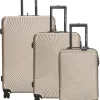 Enrico Benetti Louisville 39040 Driedelige Kofferset Hardcase ABS - Champagne