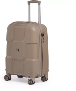 ©TROLLEYZ - Venice No.10 - Trolley - 55cm Met TSA Slot - Dubbele Wielen - 360° Spinners - 100% Polypropyleen - Handbagage Koffer In Pearl Sand -Reisopslagwinkel 999x1200